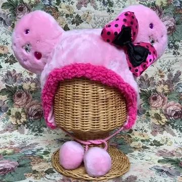 미니 핑크 비쥬 팬캡