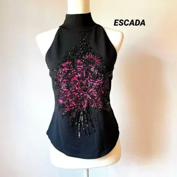 ESCADA 에스카다 비즈&스팬 홀더넥 티셔츠