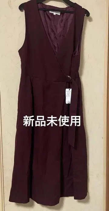 grove(그로브) 점퍼 스커트 와인 레드 L 사이즈