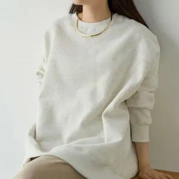 [ 착용 1회 ] 퓨어세신 속기모 튜닉 풀오버 오트밀