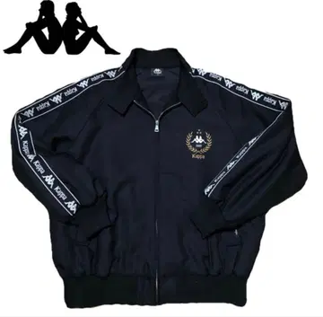 Kappa 블랙 집업 자켓 L 사이즈