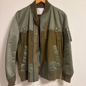 sacai 사카이 MA-1 블루종 카키 사이즈 1