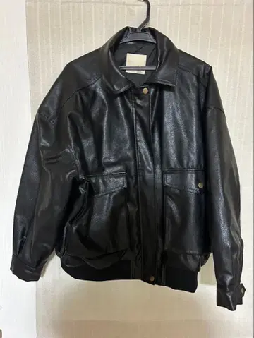 JaVa 자바 콜라보 인조 가죽 블루종 M 사이즈