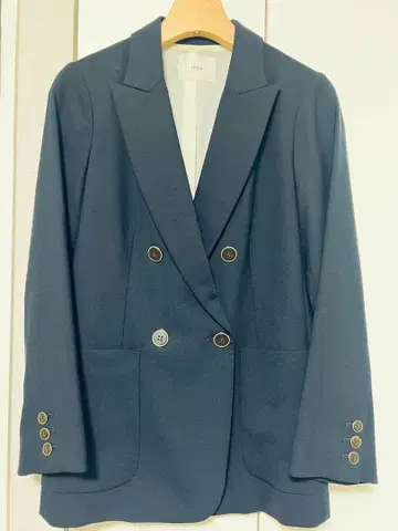 IENA 더블 브레스트 테일러드 자켓 네이비 36