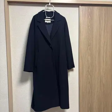 니코앤드 네이비 롱 코트 허리 리본 포함