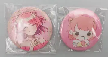 카라피치 노아 직필 캔 배지 푸피파 배지 2개 세트