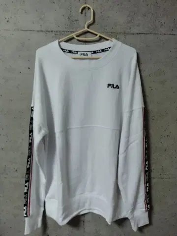 FILA 휠라 로고 테이프 맨투맨 크루넥