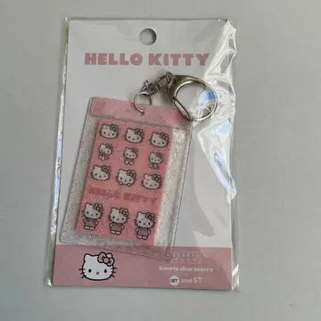 로리즈팜 헬로키티 퀼팅 타일 씰 키 참 * 핑크