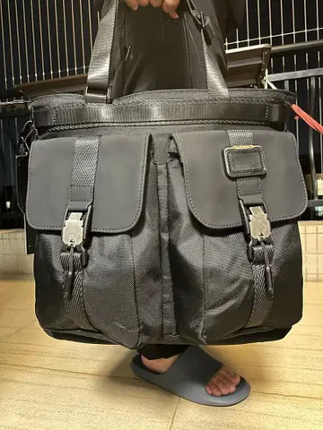 검은색 나일론 비즈니스 백