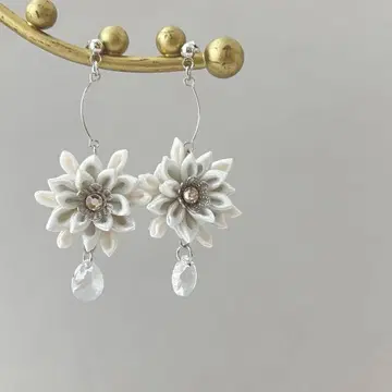 no.953 월하미인 귀걸이 귀찌 일본풍 츠마미자이쿠 기모노 성인식