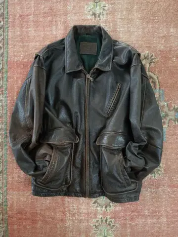 세인트 존스 베이 라이더스 가죽 블루종 ST.JOHN'BAY