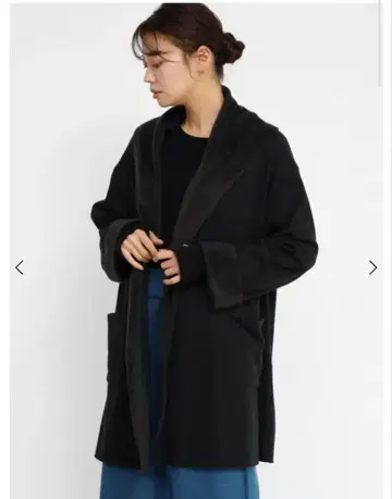 새상품 MEDOC 야마다야 YAMADAYA 가운 가디건 블랙 블랙