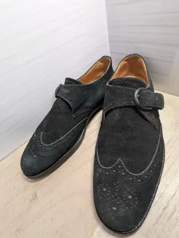 최종 가격 인하! 폴스미스 블랙 스웨이드 몽크 스트랩 신발