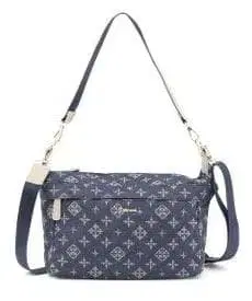 미사용 Daily russet 2way 데님 자카드 숄더백