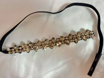 크리스탈 장식 벨트 스냅 버튼식