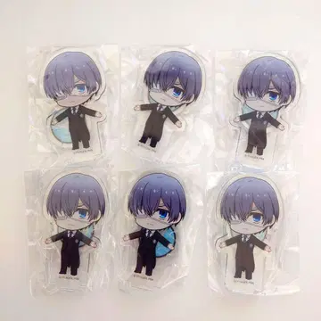 블랙 시엘 손잡은 아크릴 스탠드 6개 세트