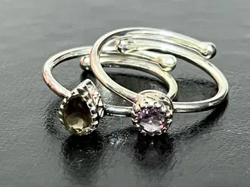 비쥬마무 링 반지 실버 2개 세트