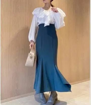 snidel 머메이드헴 스커트 그린