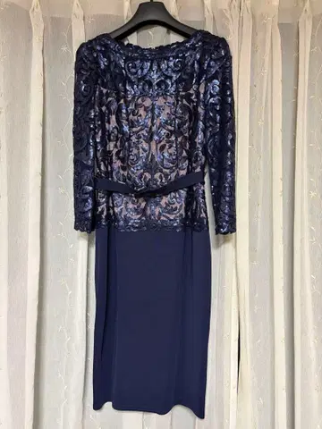 TADASHI SHOJI 원피스 스팽글 네이비 사이즈 6