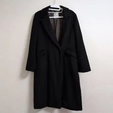 AuieF 블랙 롱 코트