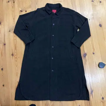 스텐 칼라 롱 코트 글렌체크 짙은 갈색 블랙