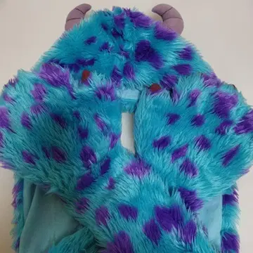 디즈니 몬스터 주식회사 설리 장갑 포함 머플러 캡