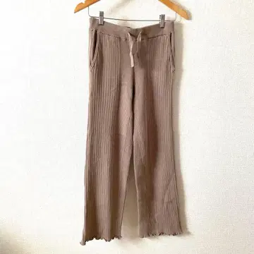 알리시아스탄 ALEXIA STAM 팬츠 스트레이트 니트 베이지