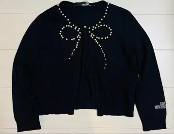 LOVE MOSCHINO 모스키노 펄 스톤 가디건