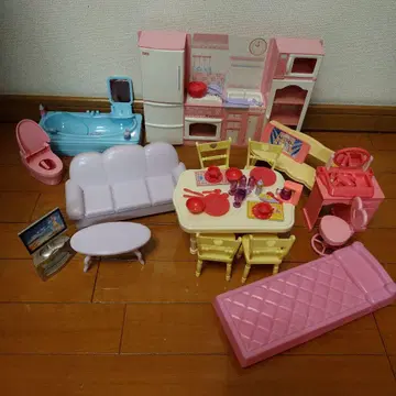 레트로 리카짱 주방 침대, 책상, 목욕탕, 가구 잡화 묶음 판매