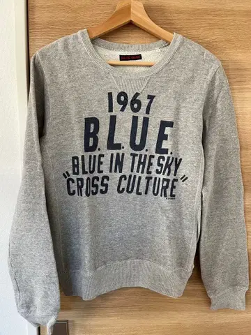 블루 블루 그레이 맨투맨 HRM 런치