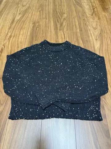 스팽글 숏 기장 니트 shenery