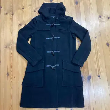 테리의 더플 코트 S M 블랙 울 코튼 안감 없음