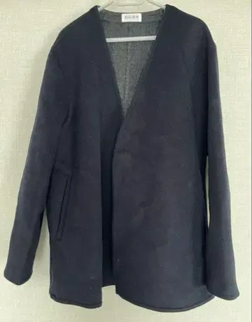 노카라 자켓 M 사이즈 다크 그레이