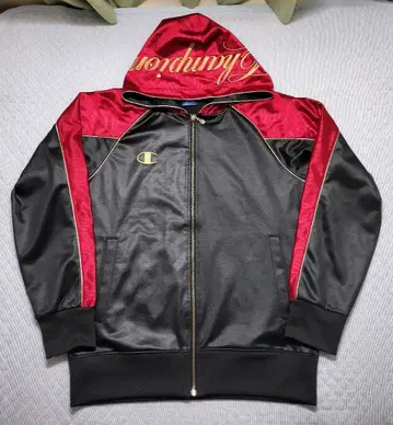 챔피온 후드티 블랙 X 레드