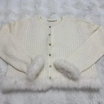 CELFORD 셀포드 케이블 니트 퍼 가디건