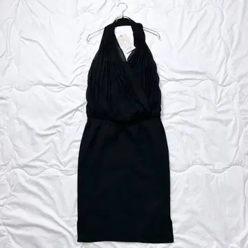 미사용품 스콧 클럽 무릎 기장 파티 드레스 블랙 38