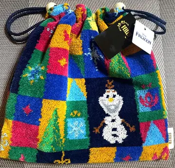 미사용 새상품 FEILER 페이러 복조리 파우치 올라프 Disney 안나