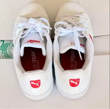 PUMA 스니커즈 화이트/레드