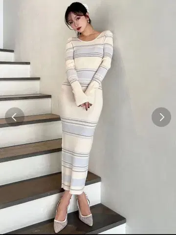 리젝시 리브 니트 타이트 원피스