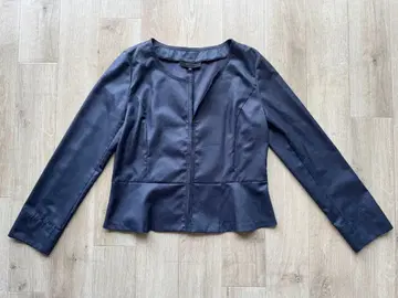 UNTITLED 네이비 노카라 자켓 긴팔 3