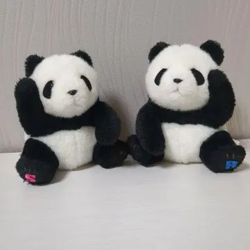 우에노 동물원 팬더 (리리와 신신) 봉제 인형 2체 세트