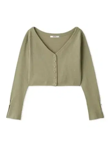 SNIDEL 메탈 버튼 크롭 가디건