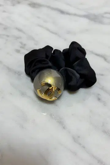 CC 마크 골드 로고 머리끈