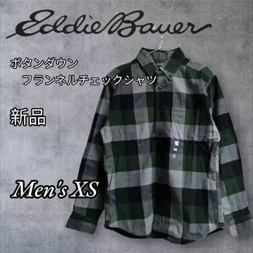 새상품! 에디바우어 버튼다운 넬 체크 셔츠 XS 남녀 공용