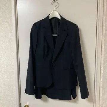 여성 수트 세트 11호 체크 네이비 다크 네이비 2