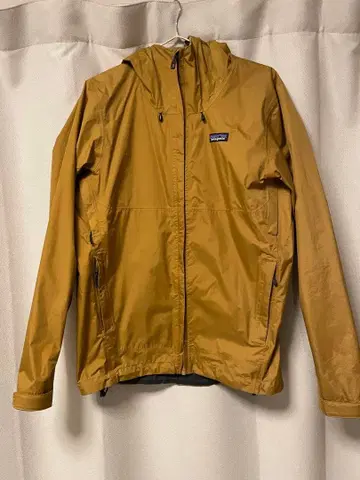patagonia 남성용 토렌트쉘 3L 레인 자켓 머스타드