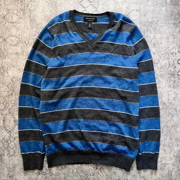 바나나리퍼블릭 메리노울 V넥 스웨터 블루 계열 M 상당