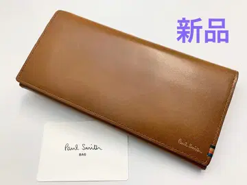 [ 새상품 ] 폴스미스 가브세 장지갑 장지갑 스트라이프 스티치 탭 브라운