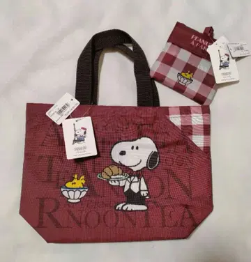 애프터눈 티 토트백 & 쇼핑백 세트 스누피 에코백