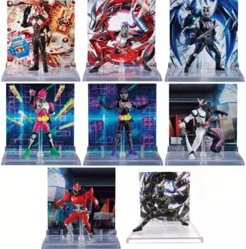 MICRO STATUE COLLECTION 가면라이더 2 전 8종 세트